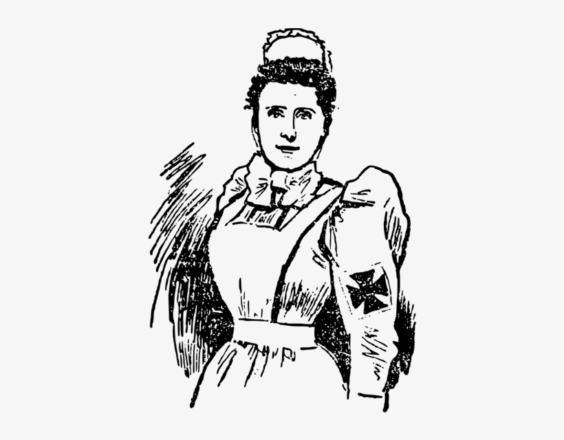 Nurse Clipart Old Fashioned - Old Ladies Nurse Uniforms, transparent png download