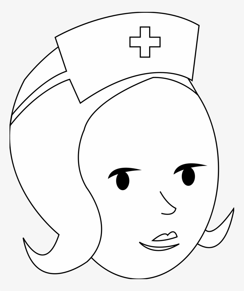 How To Set Use Nurse Line Art Clipart, transparent png download