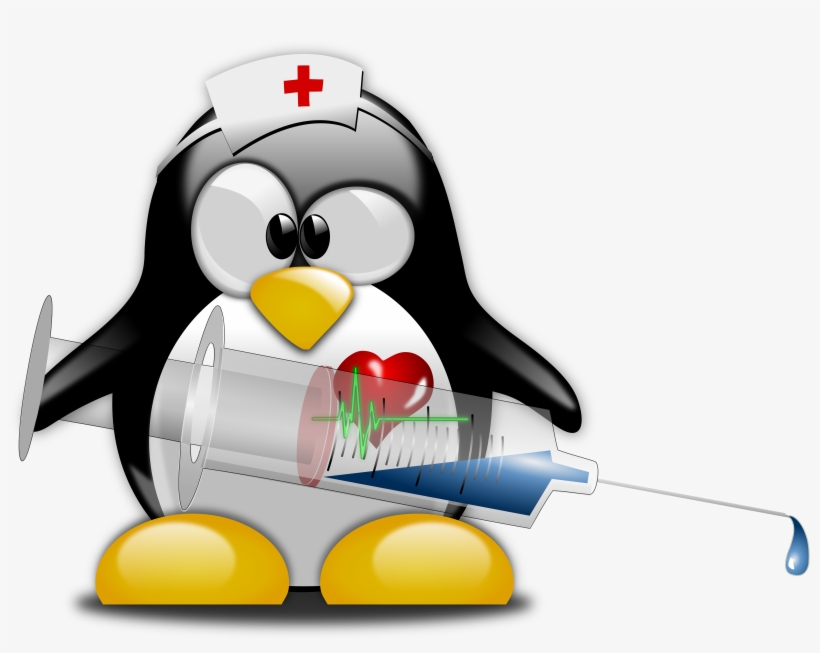 Nurse Cross Clipart - Penguin Get Well Soon, transparent png download