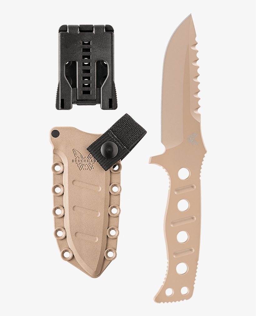 Benchmade Adamas Fixed Blade Knife, Plain Edge, Desert - Benchmade 375 Adamas Fixed Blade Knife 4.2" Drop Point, transparent png download