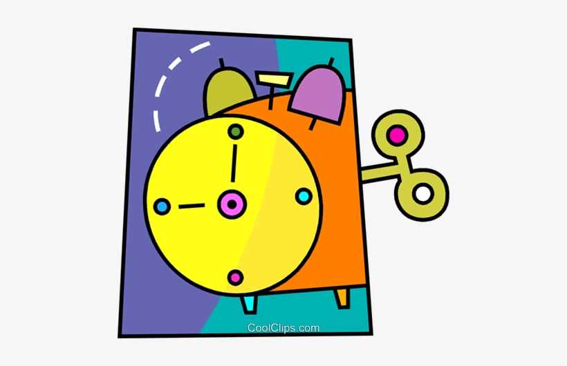 Alarm Clock Royalty Free Vector Clip Art Illustration - Circle, transparent png download