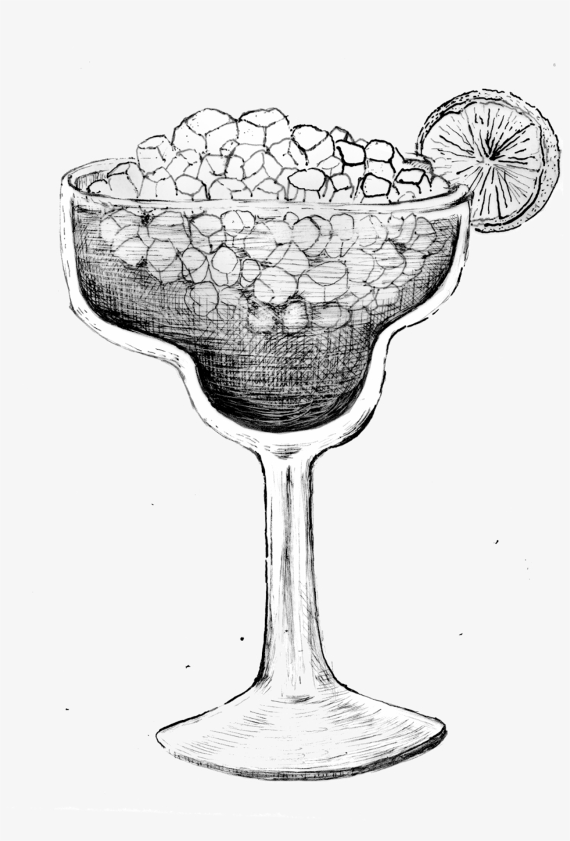 Drawings For Menu Of Kraftwerk, In Zürich - Champagne Stemware, transparent png download