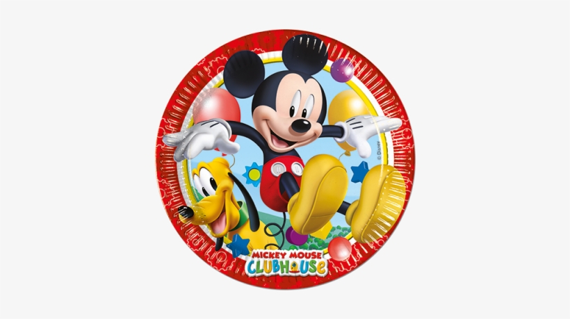 Mickey Mouse Party Supplies - 8 Disney Mickey Mouse Clubhouse Paper Dinner Plates, transparent png download