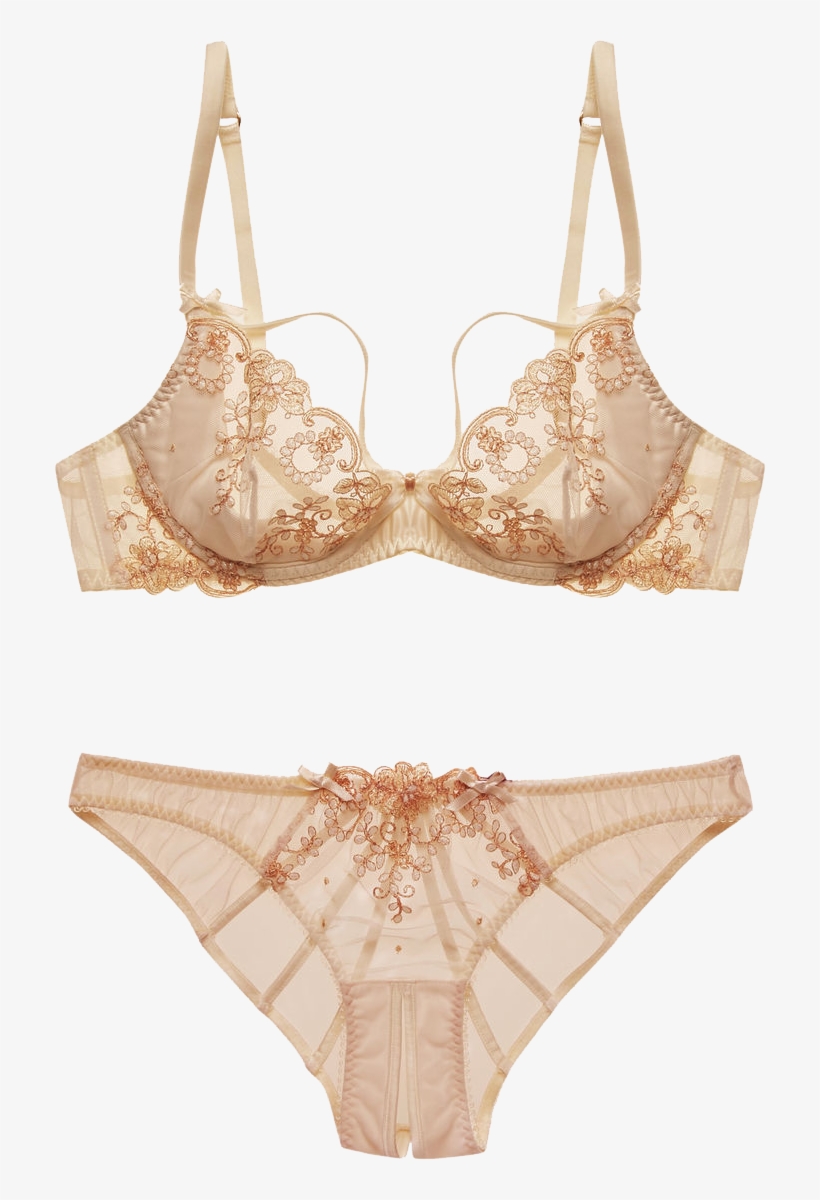 “l'agent By Agent Provocateur “lusina” Bra And Panties - L'agent Lusina Ouvert, Size Small - Ivory, transparent png download