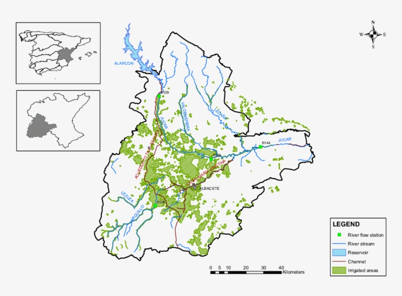 Mancha Oriental Aquifer Location Map - Map, transparent png download