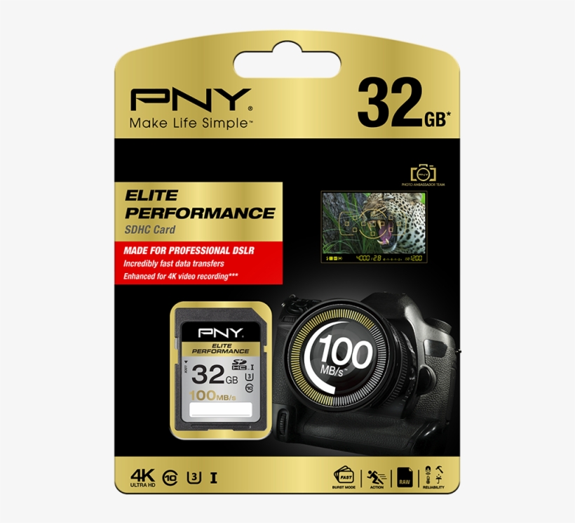 /data/products/article Large/334 20160212172042 - Pny 128 Gb Sdxc 128gb Sdxc Uhs-i Class 10 Memory Card, transparent png download