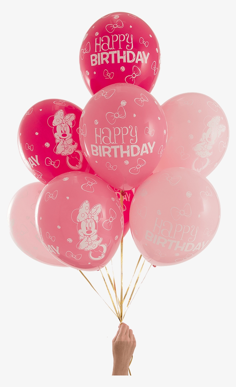 Minnie Mouse Birthday Party Balloons - Birthday, transparent png download