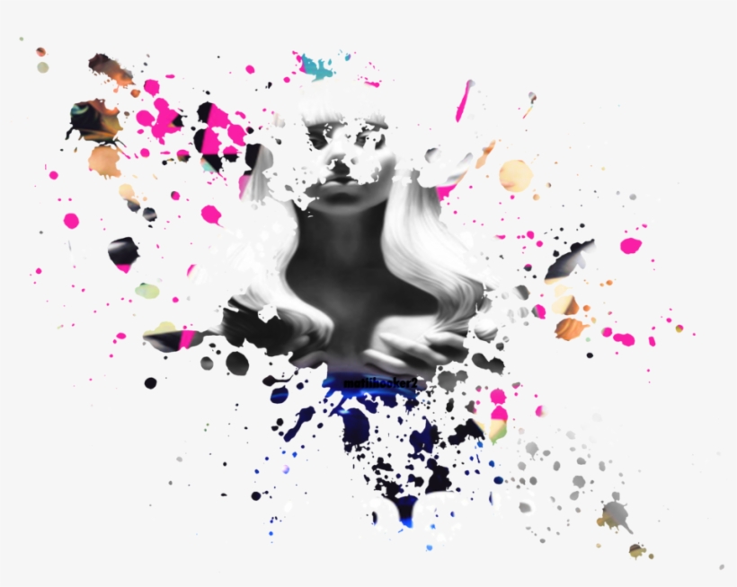 Lady Gaga Png Mancha By Matiihooker2-d6t2xod Mancha - Pink Paint Splatter Png, transparent png download