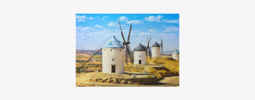Windmills Of Don Quixote In Consuegra - Poster: Stevanzz's Windmills Of Don Quixote In Consuegra., transparent png download