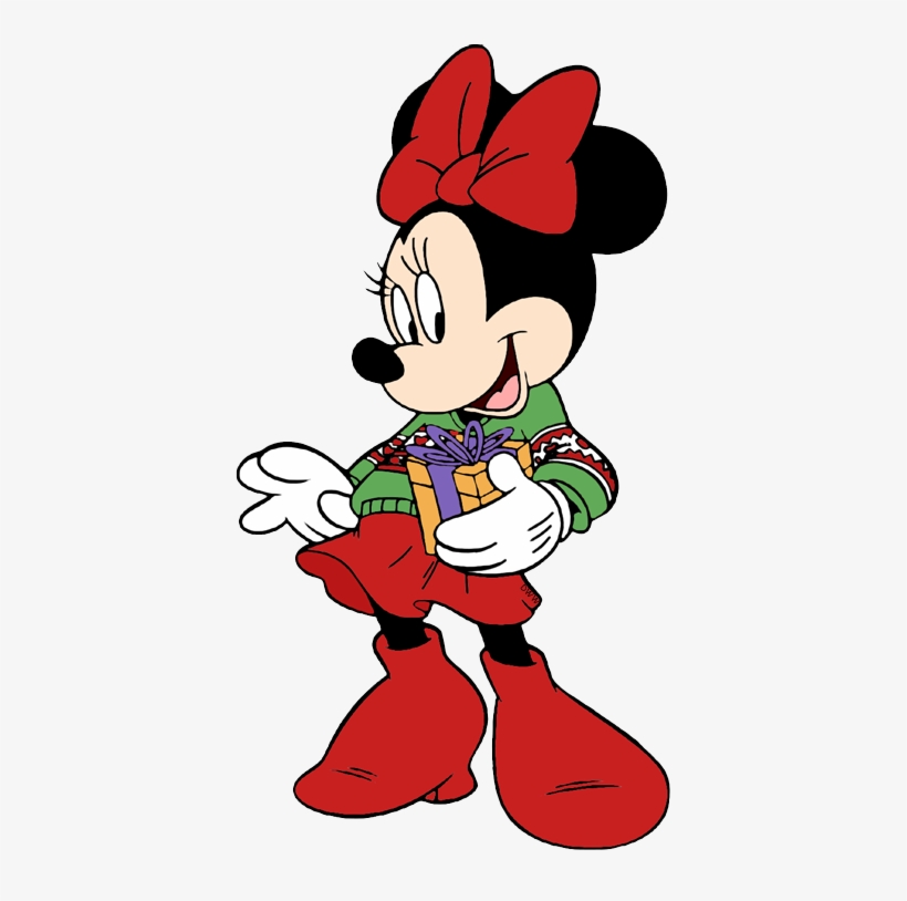 Minnie Mouse - Christmas Minnie Mouse Clipart, transparent png download