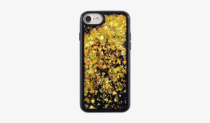 Dailyobjects Sunshine Gold Glitter Case For Iphone - Mobile Phone Case, transparent png download