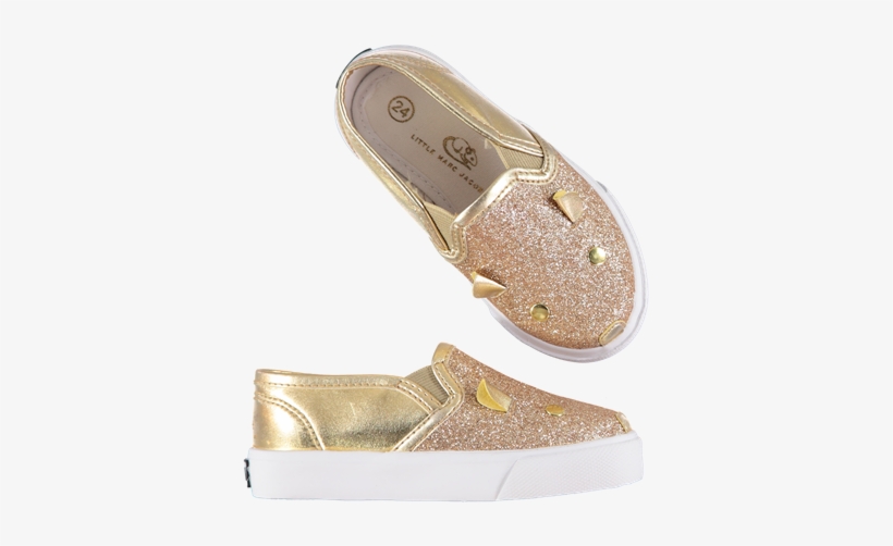Gold Glitter Mouse Pumps - Little Marc Jacobs Gold Mouse Slip, transparent png download