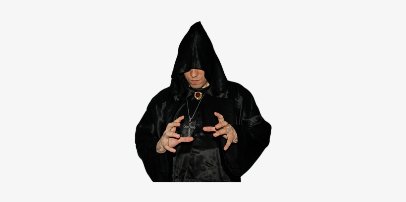 Isolated Man Model Portrait Male Black Pow - Guy In Black Hood Png, transparent png download
