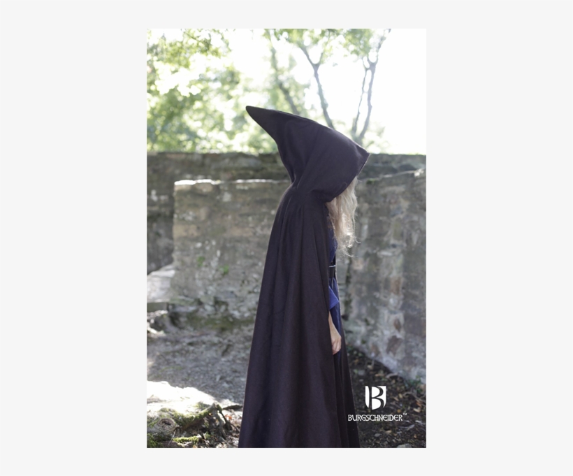 Hooded Cloak Hibernus Brown - Middle Ages, transparent png download