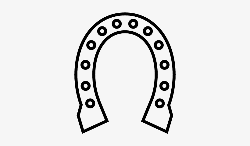 Horseshoe Outline With Many Holes Vector - Herradura Vaquera Para Colorear, transparent png download