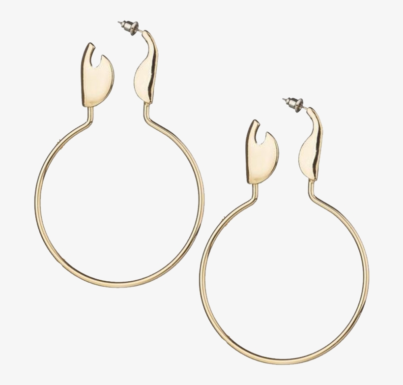 Safety Pin Hoop Earring - Safety Pin, transparent png download