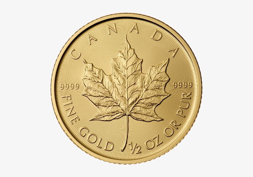 2018 Canadian Maple Leaf Gold Coins - 1 2 Oz Gold Maple Leaf 2017, transparent png download