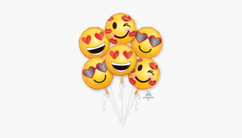 Emoji Love Bouquet Emoji Love Bouquet - Love Emoji, transparent png download