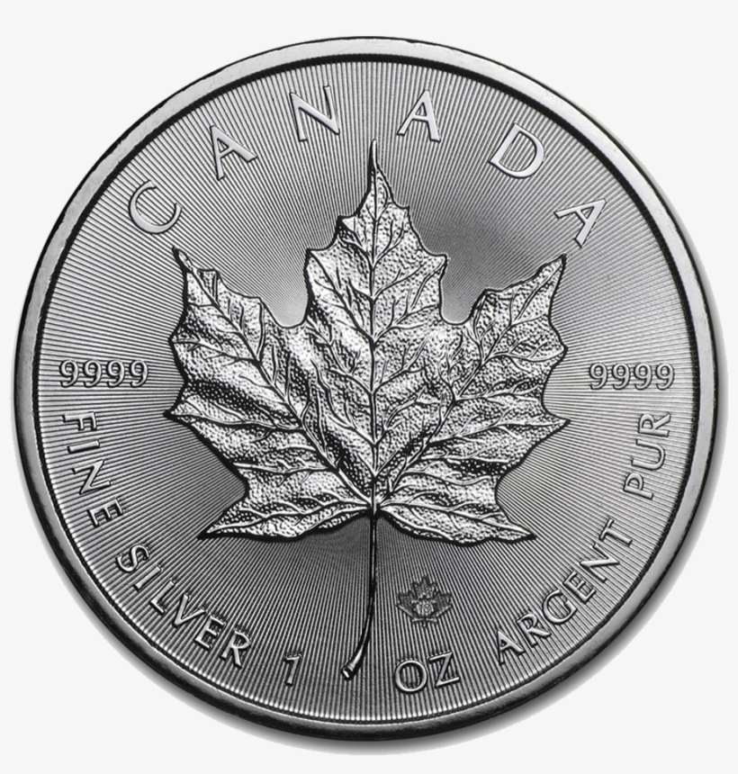 2018 1oz Silver Canadian Maple Leaf - Canada Silver, transparent png download