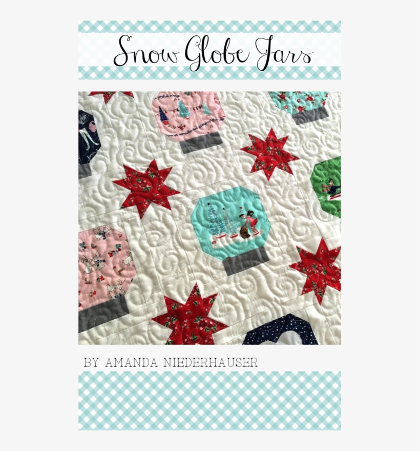 Snow Globe Jars Cover - Quilt, transparent png download