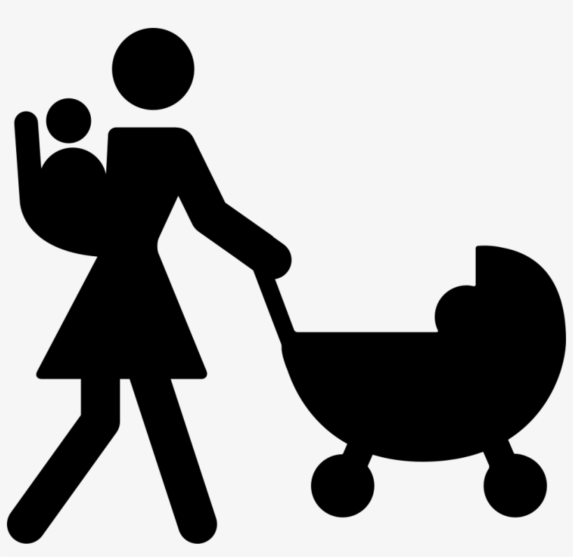 Clipart Resolution 980*906 - Baby And Mom Wolking Png, transparent png download
