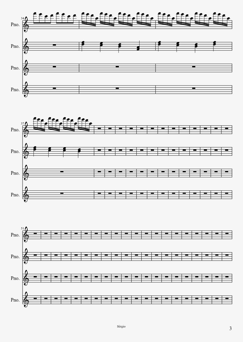 Como As Ondas Do Mar Sheet Music Composed By Sérgio - Second Suite In F For Military Band Trumpet 1, transparent png download