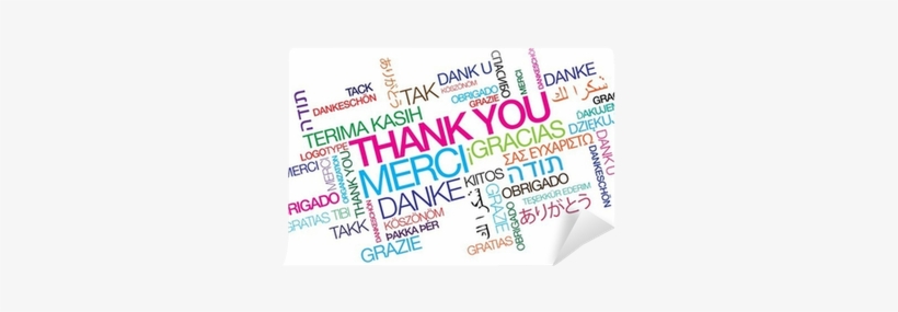 International Thank You Gracias Word Tag Cloud Greetings - Danke Für Ihr Engagement, transparent png download