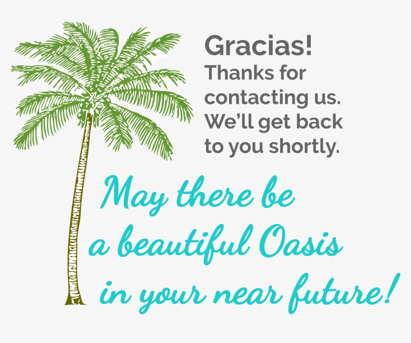 Thanks For Contacting Us Graphic - Coconut Tree Clip Art, transparent png download