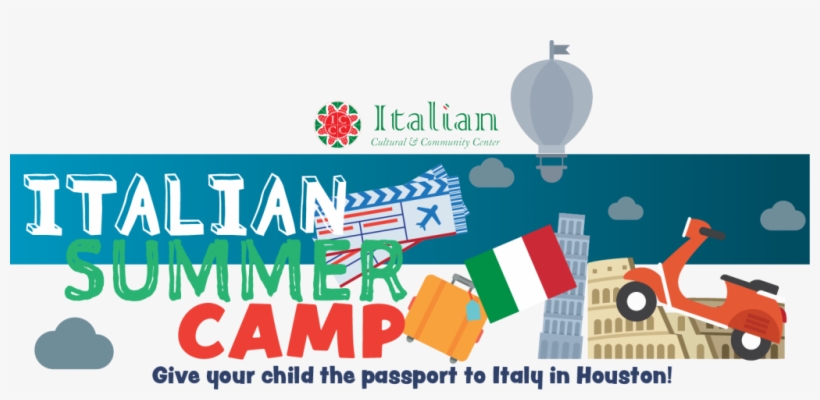 Main Banner Website Summer Camp - Italian Summer Camp, transparent png download
