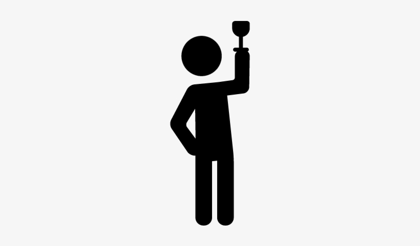 Drinking Wine Vector - Drinking Wine Images Vector, transparent png download