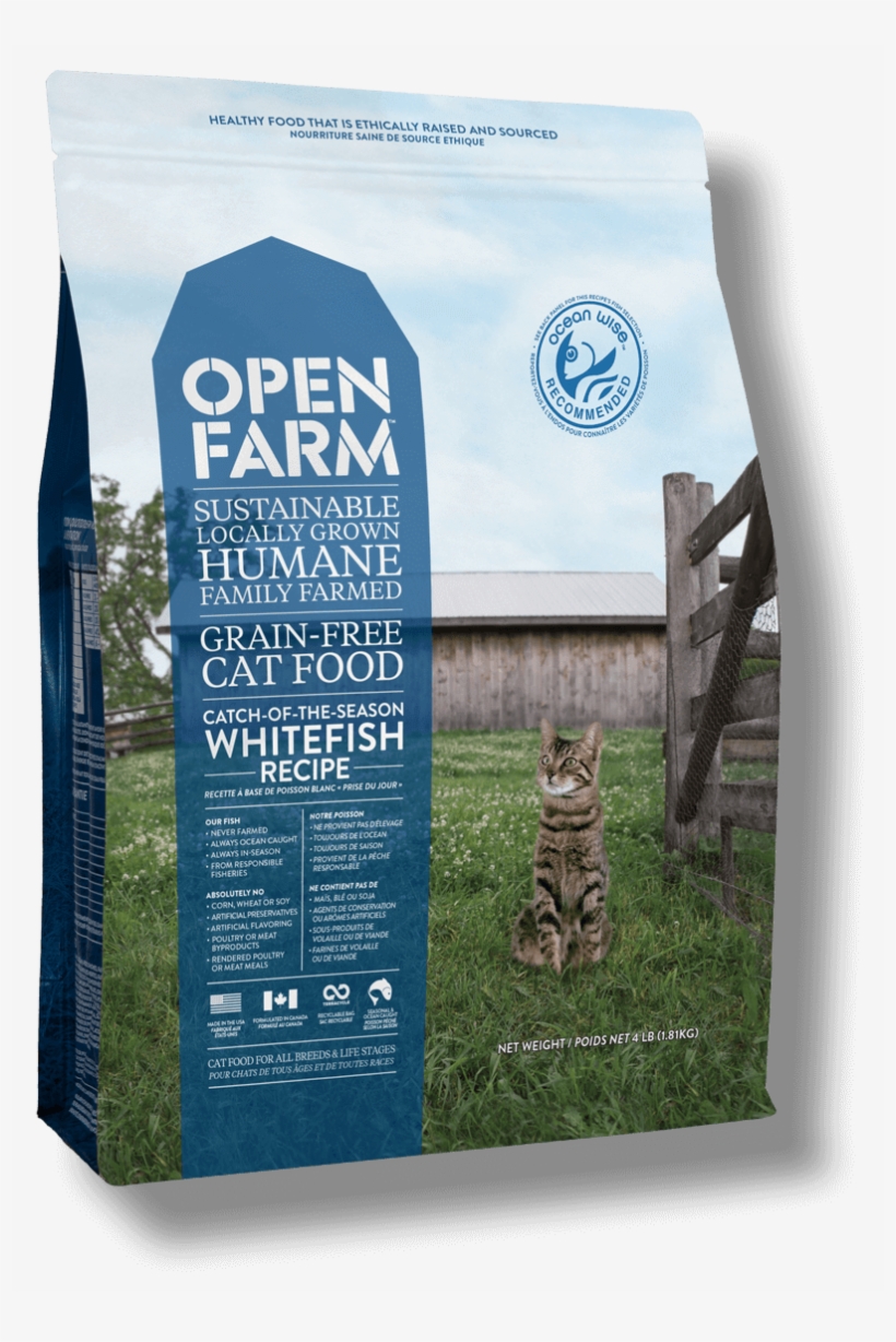 Catch Of The Season Whitefish Recipe - Open Farm Cat Food, transparent png download