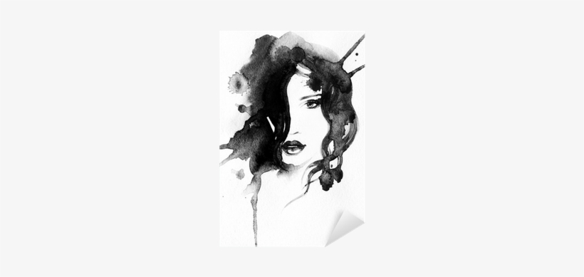 Woman Portrait - Watercolor Painting, transparent png download