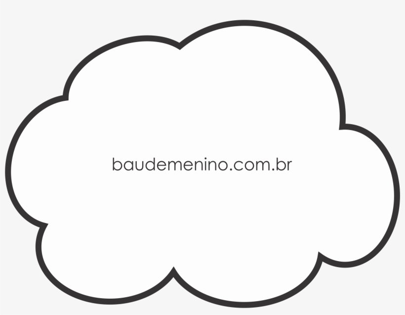 Molde Nuvem - Cartoon Cloud Png Transparent, transparent png download
