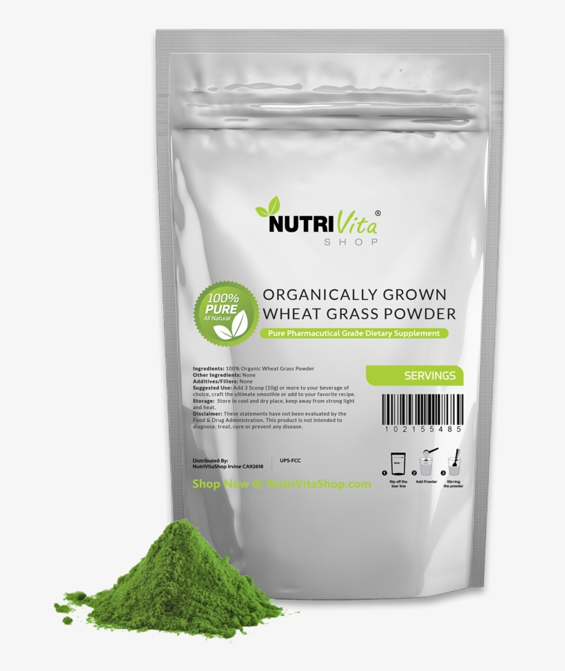 Wheat Grass Powder Usda Certified Organic - Chia Seeds, transparent png download