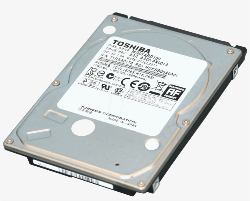 Laptop Hard Disk Png Free Download - Disco Duro Interno Toshiba, transparent png download