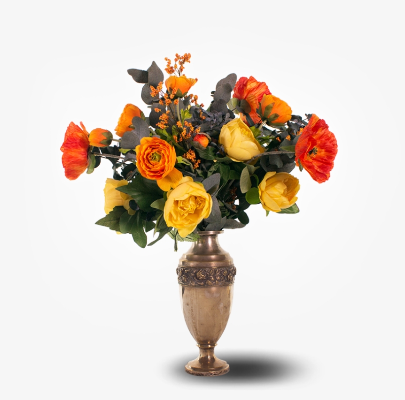 Silk Flowers Fake Flowers - Flower Artificial Pot Png, transparent png download