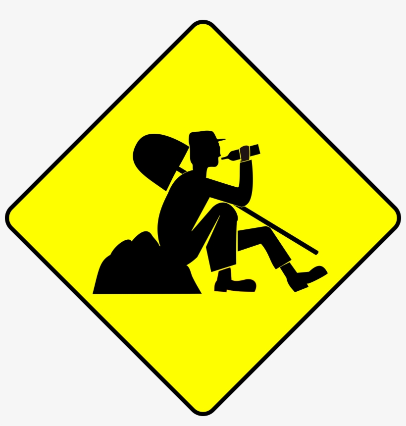 Ireland Road Sign W - Slope Clipart, transparent png download