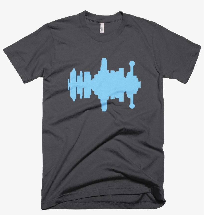 City Skyline Audio Wave T-shirt - Lincoln On The Iron Throne - Yellow On Asphalt, transparent png download