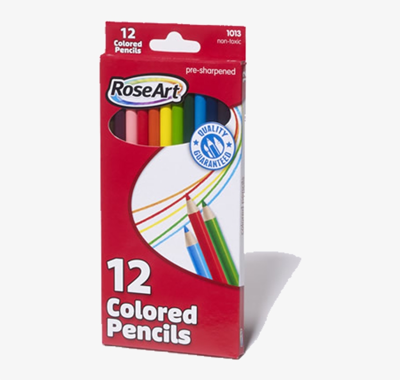 Colored Pencils - Mega Brands Roseart 12 Colour Pencils, transparent png download