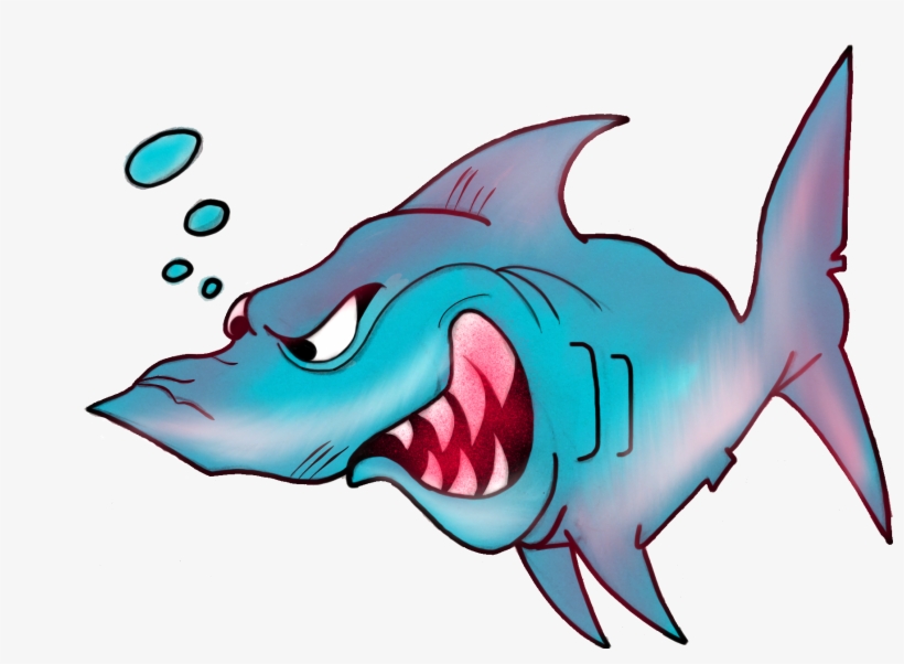 Angry Shark Shark, Nature, New Work, Sharks, Outdoors - Sticker, transparent png download