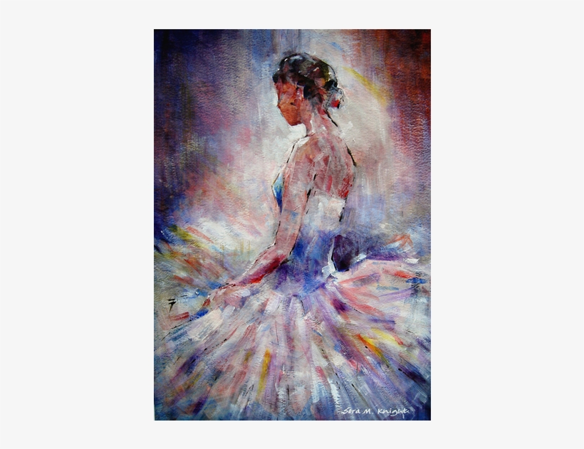 Contemplating Ballet Dancer - Ballerina Art, transparent png download