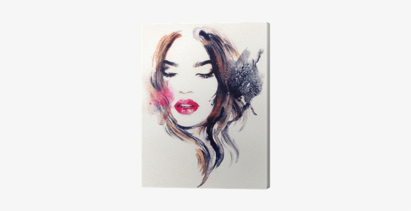 Picture Royalty Free Woman Face Illustration Watercolor - Art Print: Ismagilova's Abstract Watercolor .woman, transparent png download