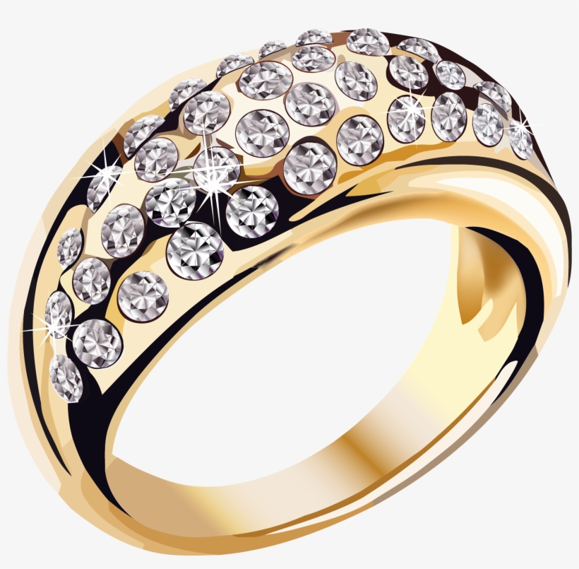 Jewelry Clipart Wedding Ring - Золотое Кольцо Png, transparent png download