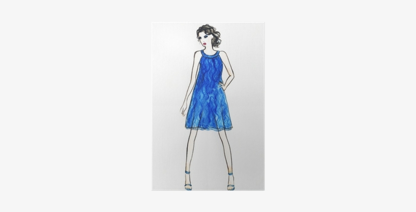 Woman In Dress - Cocktail Dress, transparent png download