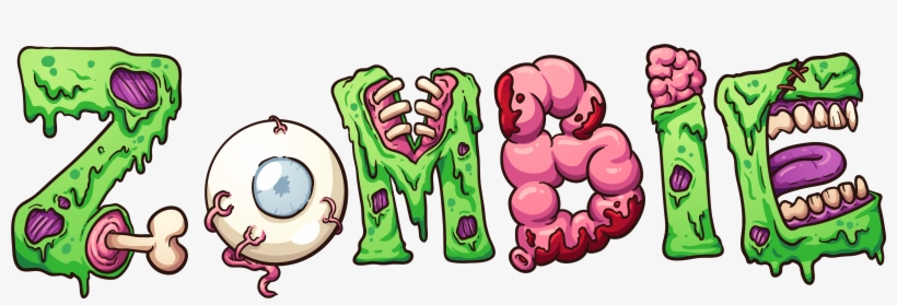 Download Transparent Png - Zombie Text Png, transparent png download