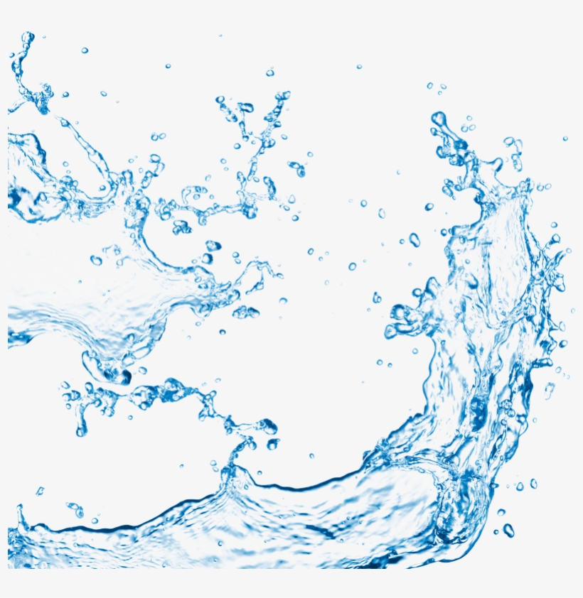 Blue Water Wave Png Image - Water Effect Png, transparent png download
