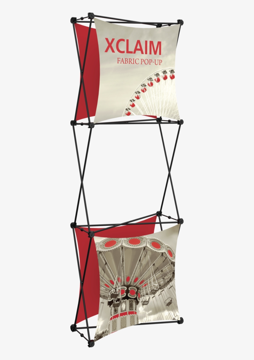 Trade Show Displays - 5ft Xclaim Full Height Fabric Popup Display Kit 02, transparent png download