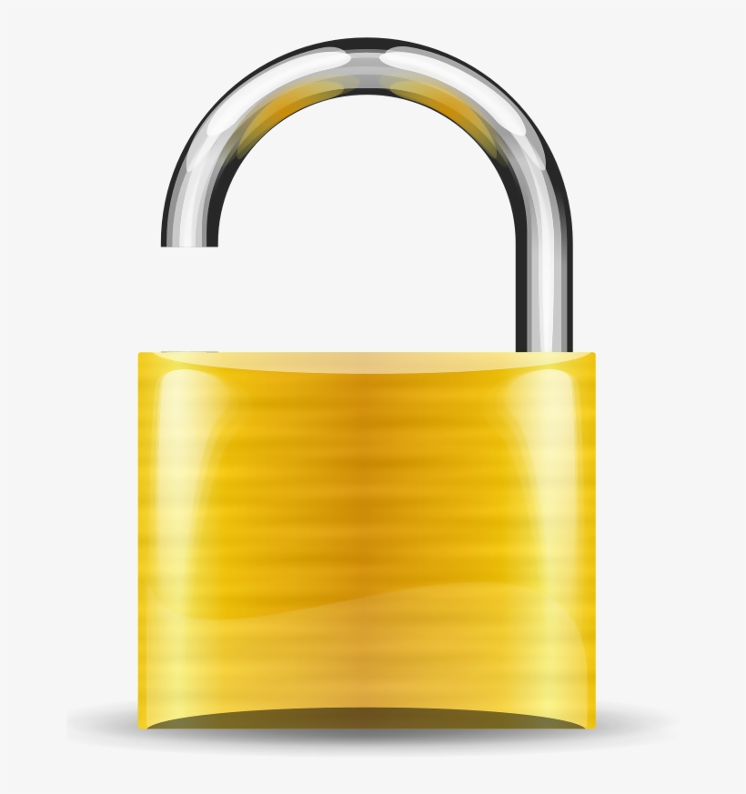 Gold Lock Clipart, transparent png download