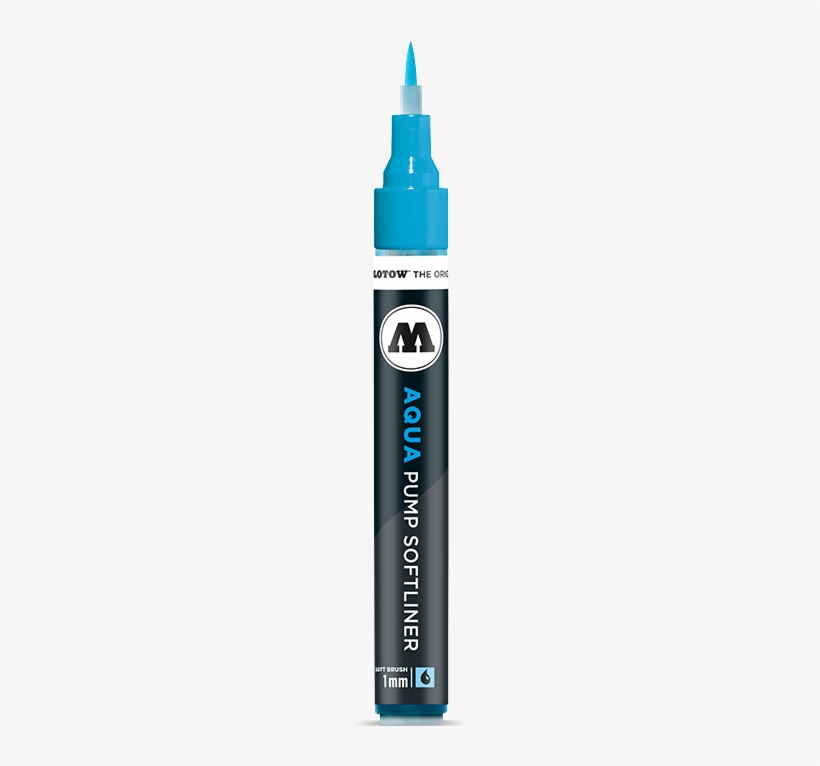 Molotow Grafx Aqua Ink Pump Softliner 1mm - Chartpak Inc Molotow Grafx Aqua Ink Brush Pump Marker, transparent png download