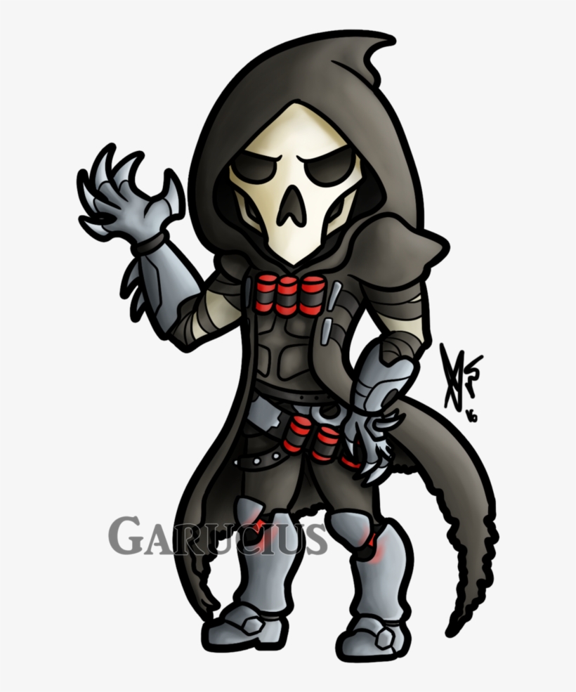 Reaper By Garucius On Deviantart Svg Black And White - Drawing, transparent png download